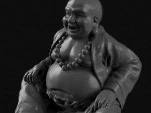 Buddha figurine Modèles 3D en vedette