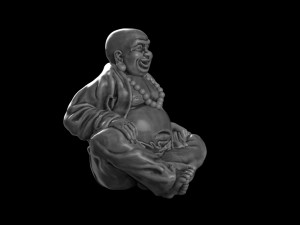 Buddha figurine Modèles 3D en vedette