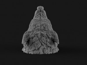 Wolf head Model Cetak 3D