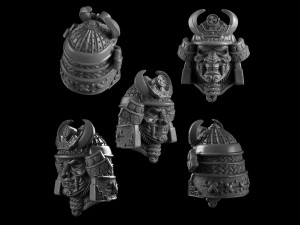 The head of a samurai 3D Print Models