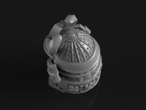 The head of a samurai 3D प्रिंट मॉडल