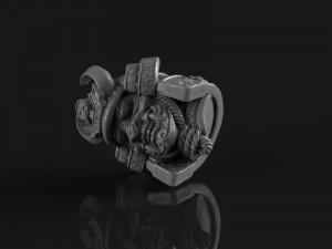 The head of a samurai 3D प्रिंट मॉडल