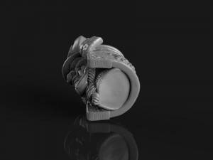 The head of a samurai 3D प्रिंट मॉडल
