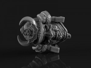 The head of a samurai 3D प्रिंट मॉडल