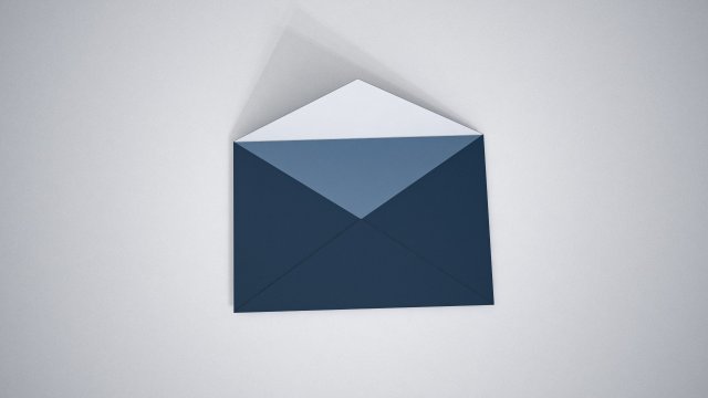 Envelope open motion video Modèle 3D .c4d .max .obj .3ds .fbx .stl .blend 