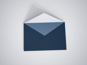 Envelope open motion video 3D Model