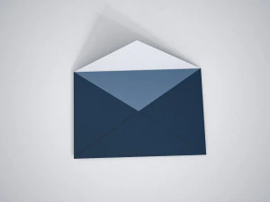 Envelop open motion video 3D Model