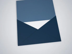 Envelope open motion video 3D Model