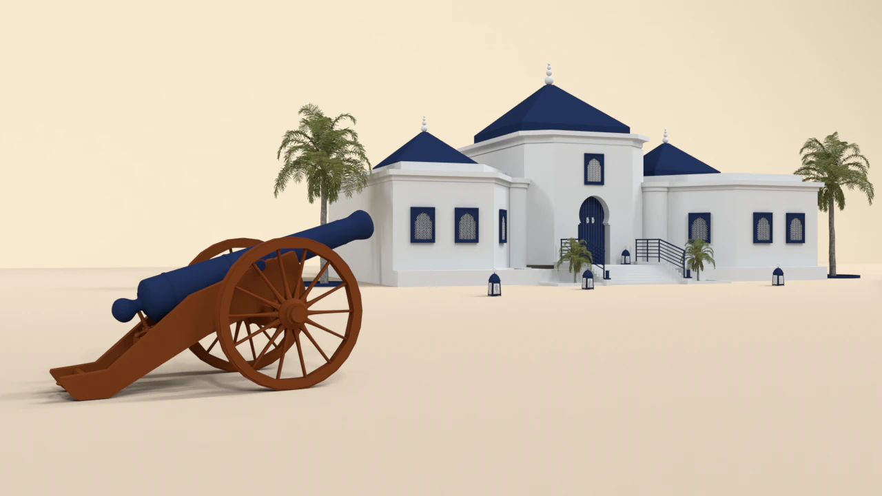 3D Ramadan Kareem - motion concept model 3D Model .c4d .max .obj .3ds .fbx .stl .blend