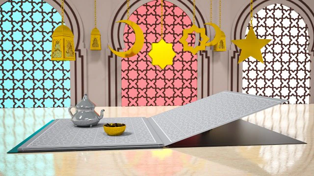Ramadan Kareem - vídeo em movimento Modelo 3D .c4d .max .obj .3ds .fbx .stl .blend