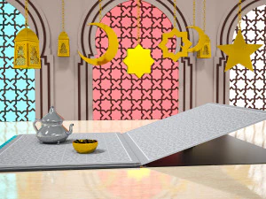 Ramadan Kareem - v&iacute;deo em movimento Modelo 3D