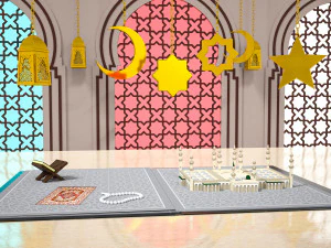 Ramadan Kareem - v&iacute;deo em movimento Modelo 3D