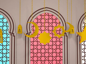 Ramadan Kareem - v&iacute;deo em movimento Modelo 3D