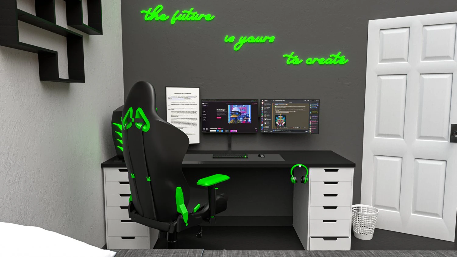 Optical Store - Interior design 3D Model .c4d .max .obj .3ds .fbx .stl .blend 