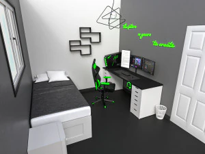 Optical Store - Interior design 3D Model