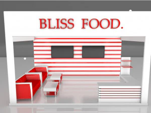 Stand de exposi&ccedil;&atilde;o Modelo 3D Modelo 3D