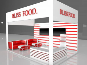 Stand de exposi&ccedil;&atilde;o Modelo 3D Modelo 3D