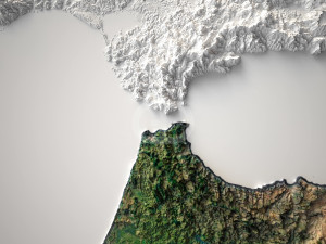 Map Morocco Modelo 3D