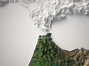 Map Morocco 3D Model