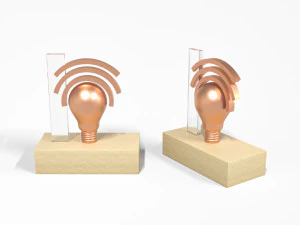 혁신 트로피 3D 모델