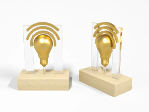 혁신 트로피 3D 모델