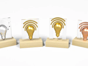 혁신 트로피 3D 모델