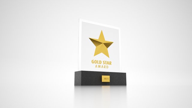 Stars Awards Trophy 3Dモデル .c4d .max .obj .3ds .fbx .stl .blend 