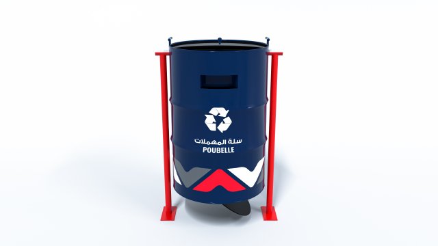 Trash can concept design 3D मॉडल .c4d .max .obj .3ds .fbx .stl .blend 