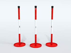 Poles parking 3D Model
