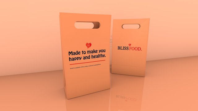 Shopping bag BF 3D Model .c4d .max .obj .3ds .fbx .stl .blend 