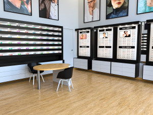 Optical Store - Interior design 3D-Modell