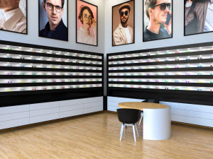 Optical Store - Interior design 3D Model