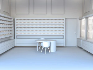 Optical Store - Interior design 3D Model