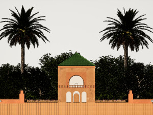 Menara marrakech morocco 3D मॉडल