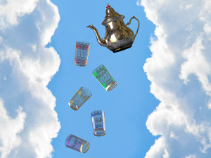 Arabic teapot with table 3D Модель