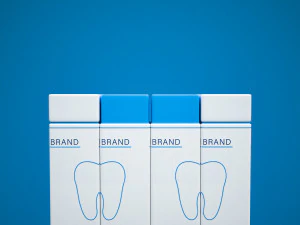 Brand packaging design Toothbrush Toothpaste 3D Model