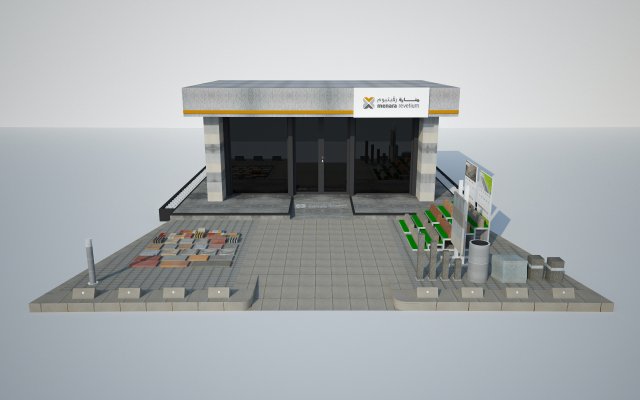 Stand showroom product Modelo 3D .c4d .max .obj .3ds .fbx .stl .blend 