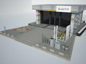 Stand showroom product 3D Model