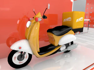 Caixa de comida para entrega Modelo 3D