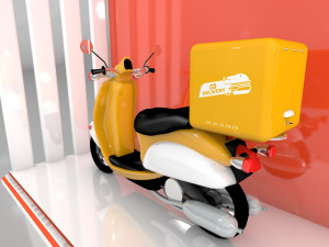 Delivery food box 3Dモデル