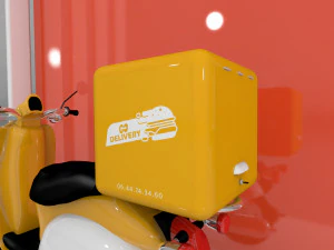 Delivery food box 3D Model