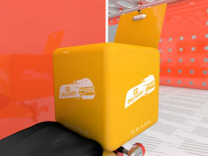 Delivery food box 3D Model