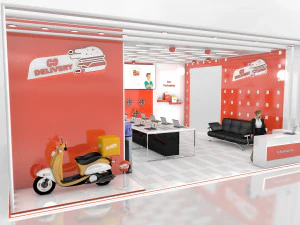 Stand de exposição Modelo 3D