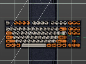 Keyboard gaming china with great lighting 3D Model