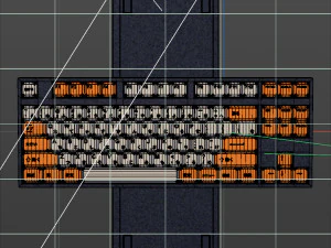 China para jogos de teclado com &oacute;tima ilumina&ccedil;&atilde;o Modelo 3D