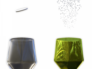 Cocktails jus fruits cup glass fresh toxic 3D Model