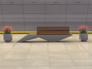 STREET URBAN FURNITURE 3D Model