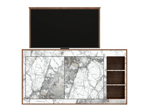 Tv stand wood 3D Model