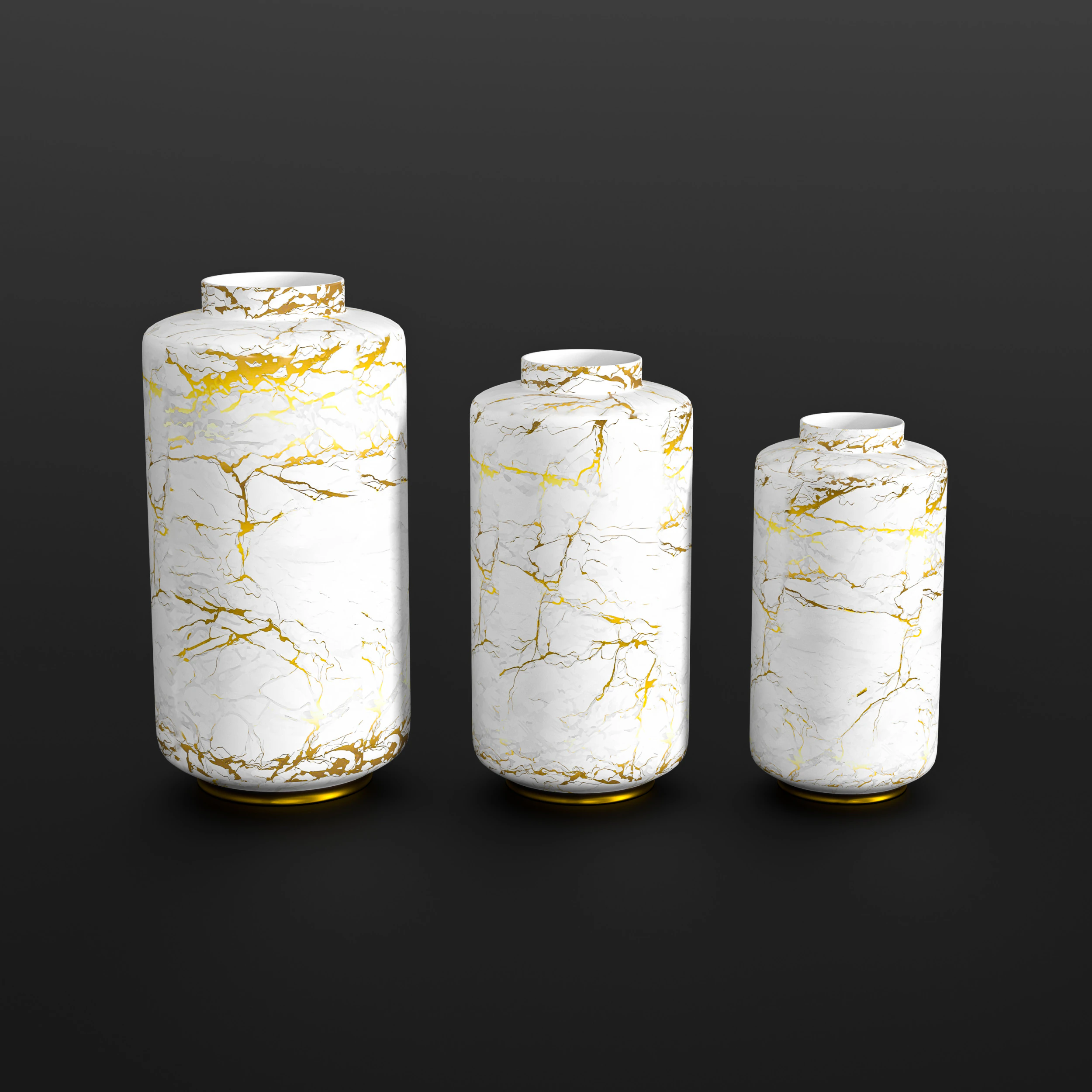 Vases flowers collection 3D Model .c4d .max .obj .3ds .fbx .stl .blend 