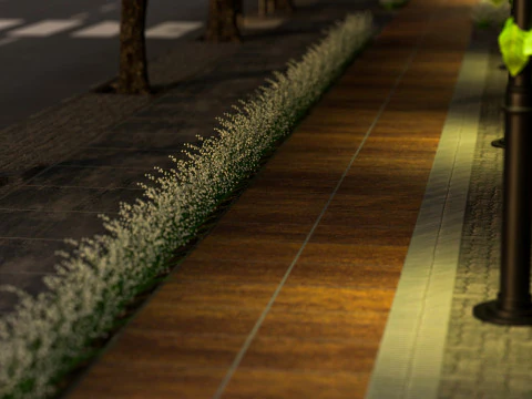 City Street realistic visualization 3D Model